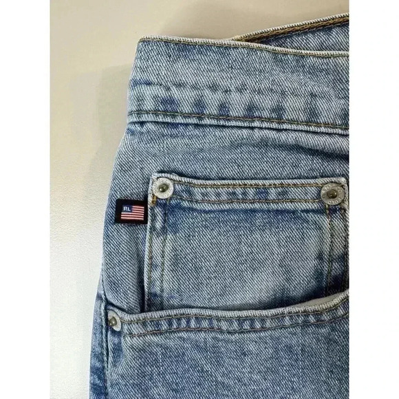 Polo Ralph Lauren Jeans Co Womens Wide Leg Flare Size 10 Hemmed 27” Inseam Light - Picture 2 of 16